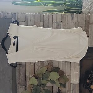 White Rouched Sleeveless Top